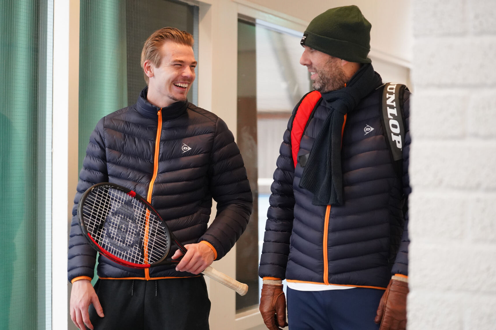 Johan rick fit op de baan binnen